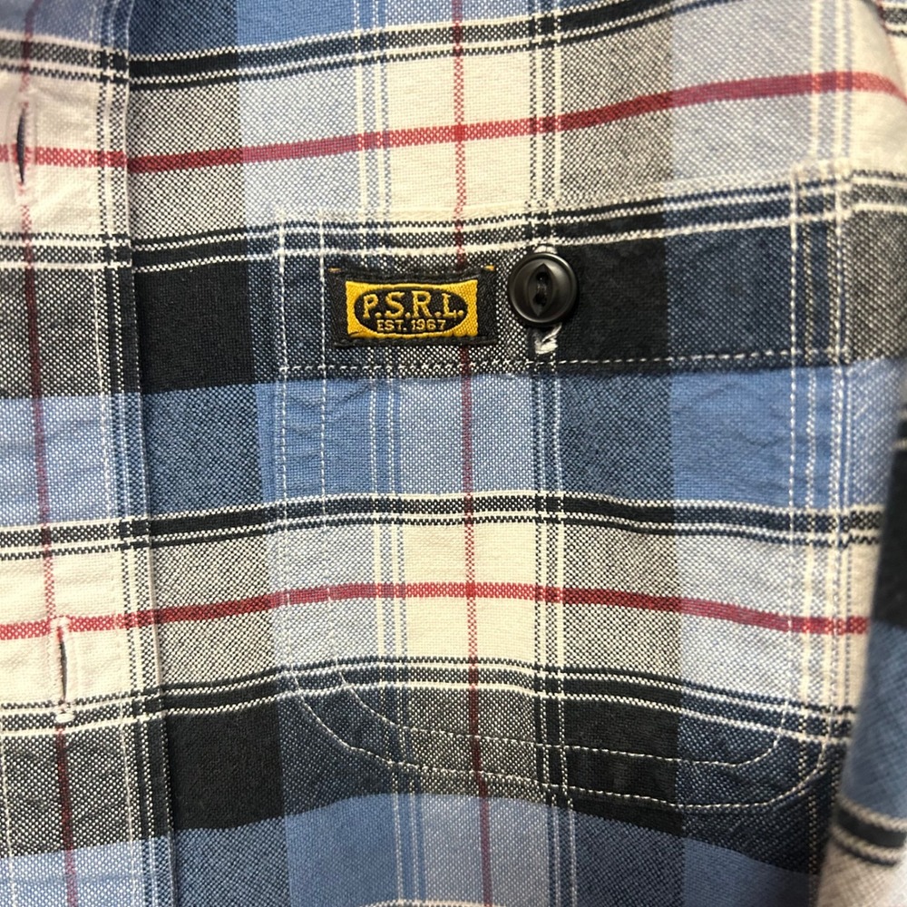 Polo Sport Ralph Lauren Boys Plaid Flannel Shirt PSRL Patch Size 6 Vintage Y2K - Picture 4 of 7